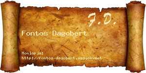 Fontos Dagobert névjegykártya